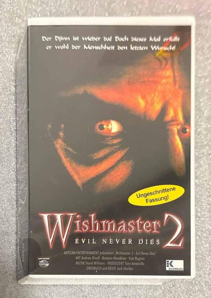 VHS - Screen Power Home Entertainment - Wishmaster 2 - Evil Never Dies Uncut - Bild 3 von 4