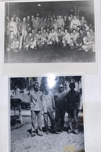 Vintage WW2 Era Group Photo Old Copies USMC Military