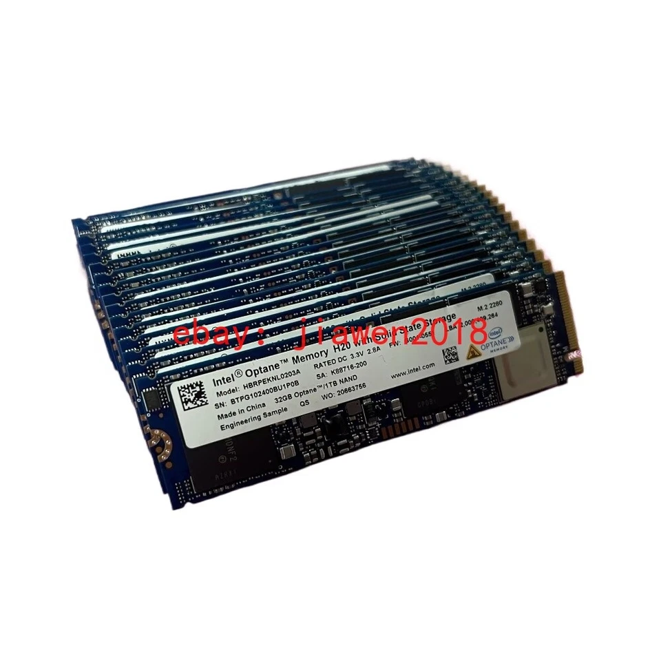 Intel Optane Memory H20 1TB M.2 2280 NVME 1TB + 32GB Cache HBRPEKNL0203A SSD