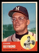 1963 Topps Baseball #519 Claude Raymond VG/EX *d2
