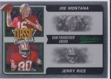 JOE MONTANA & JERRY RICE Classic Combos 2021 PANINI FOOTBALL San Francisco 49ers