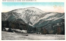 Mount Washington in winter New Hampshire Postcard
