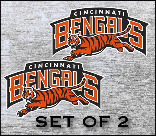 Cincinnati Bengals Sticker Decal Vinyl SET OF 2 Cornhole Truck Car