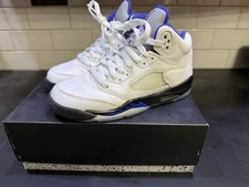 Nike Air Jordan 5 Retro Dark Concord Size 4.5Y Sneakers Pre Owned With Box