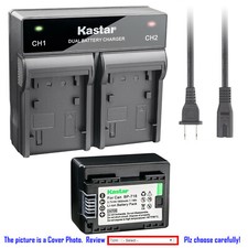 Kastar Battery AC Rapid Charger for Canon BP-718 Canon VIXIA HF R52 HFR52 Camera