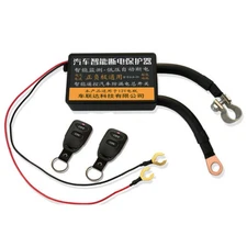 Car Battery Disconnect Cut Off Isolator Master Switch W/ Wireless Remote Control