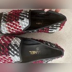 Chanel CC Logo Leather Cap Toe Multicolor Tweed Flat Loafers EU 38 US 7-7.5 — photo 5
