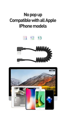 MCDODO 3A Car Spring USB Charging Cable For iPhone Type-C Power Supply QC 4.0 - 第 12/16 張圖片
