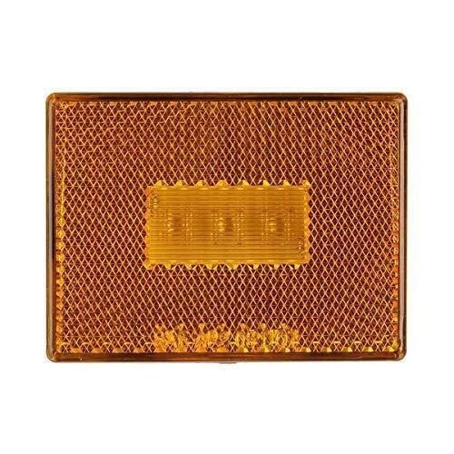 (2) Partsam Amber 3 LED Square Stud Mount Clearance Side Marker Lights Trailer - Bild 3 von 7