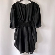 ASOS Women’s Black Ruched Bust Blouson Dress Size 10