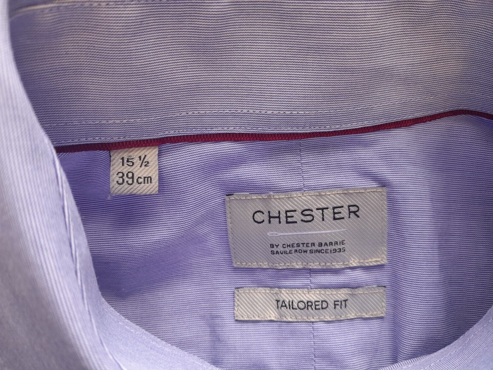 FILA Camicia blu CHESTER by CHESTER BARRIE SAVILLE ROW colletto 15 5" indossata pochissimo