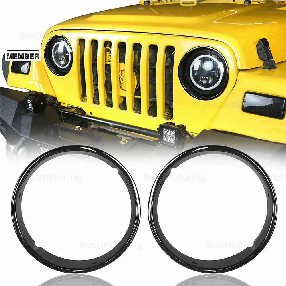 Total 52+ imagen jeep wrangler black headlight covers Abzlocal.mx