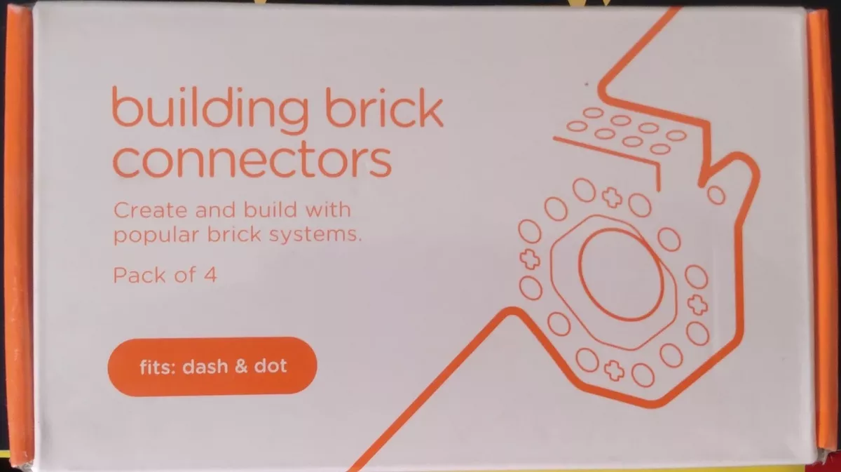 Pack of 4 Wonder Workshop Building Brick Connectors for Dash Dot