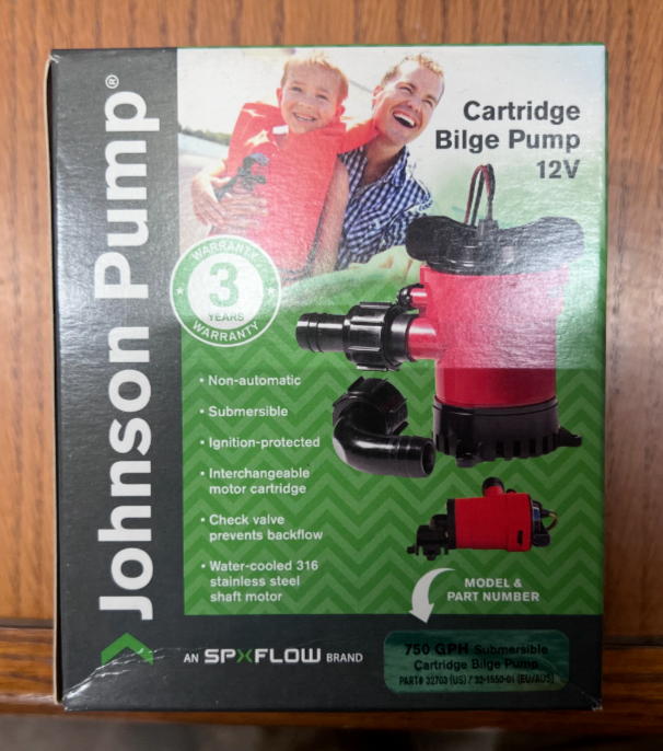 Johnson Pump - 750 GPH Catridge Bilge Pump 12V