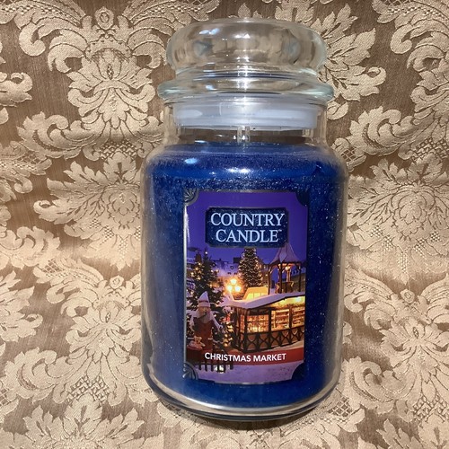 Kringle Candle Company CHRISTMAS MARKET Large Double WICK JAR CANDLE