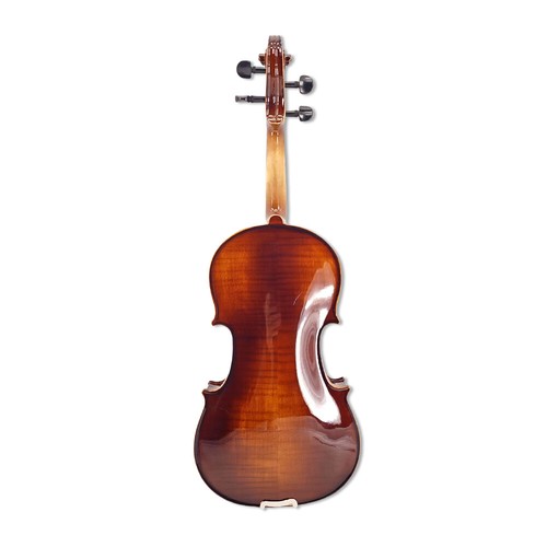4/4 Violin with Solid Flamed Maple Back Aged Spruce Top Hand-Carved Nice Sound - Picture 3 of 15