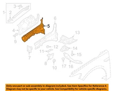 FORD OEM 17-20 Continental Structural Components Rails-Outer Rail G3GZ16054A
