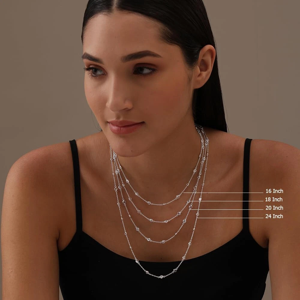 16 inch 2024 station necklace