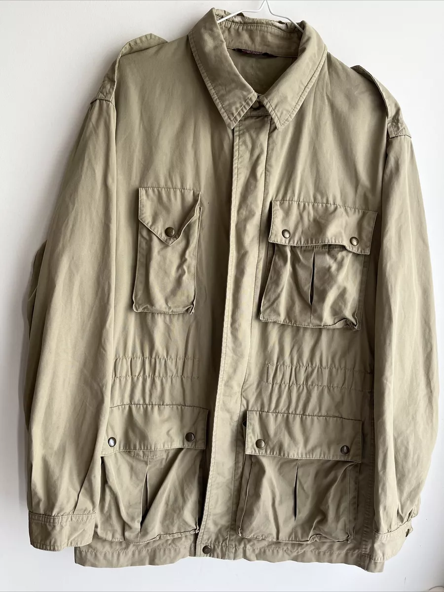 Chaps by Ralph Lauren Safari Jacket Mens Large 42 Tailored British Hong Kong