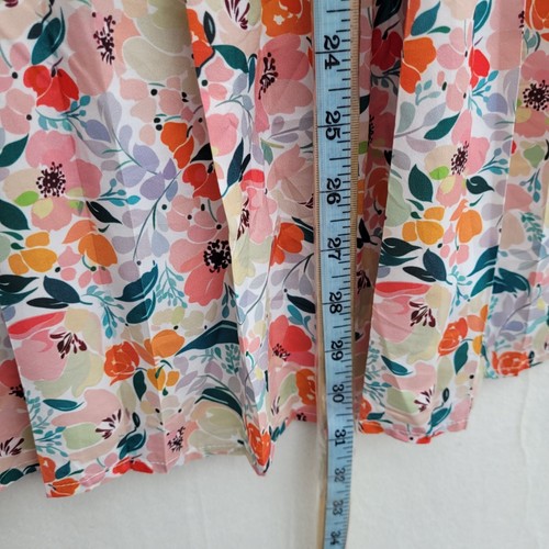 Molly Bracken Midi Pleated A-Line Skirt Women Size 12 Orange - Picture 8 of 9