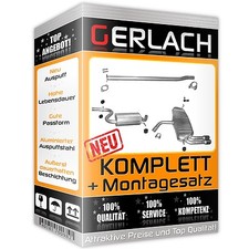 Auspuff für Audi A3 Sportback 1.4 TFSi 5-Türen 2007-2012 Auspuffanlage *2304