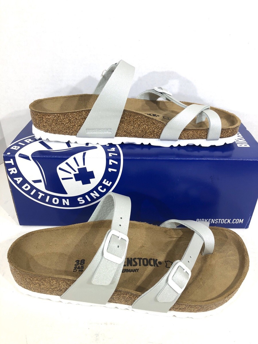 blue　BIRKENSTOCK Mayari サンダル 38 ホワイト Mayari Kids Birkibuc Elemental Blue | BIRKENSTOCK