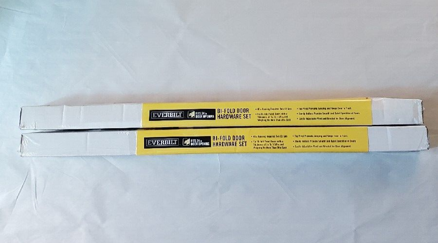 Lot of 2 EVERBILT BiFold Door Hardware Set Smooth & Quiet Track Steel in White eBay