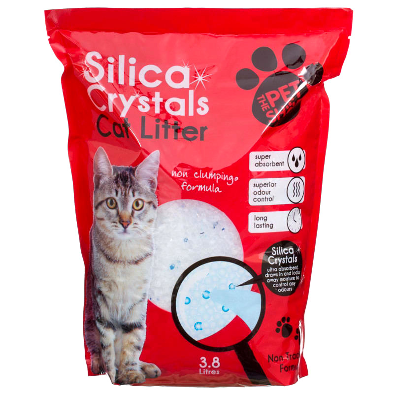 Arraca para gatos de gel de cristal de sílice sin grumpin