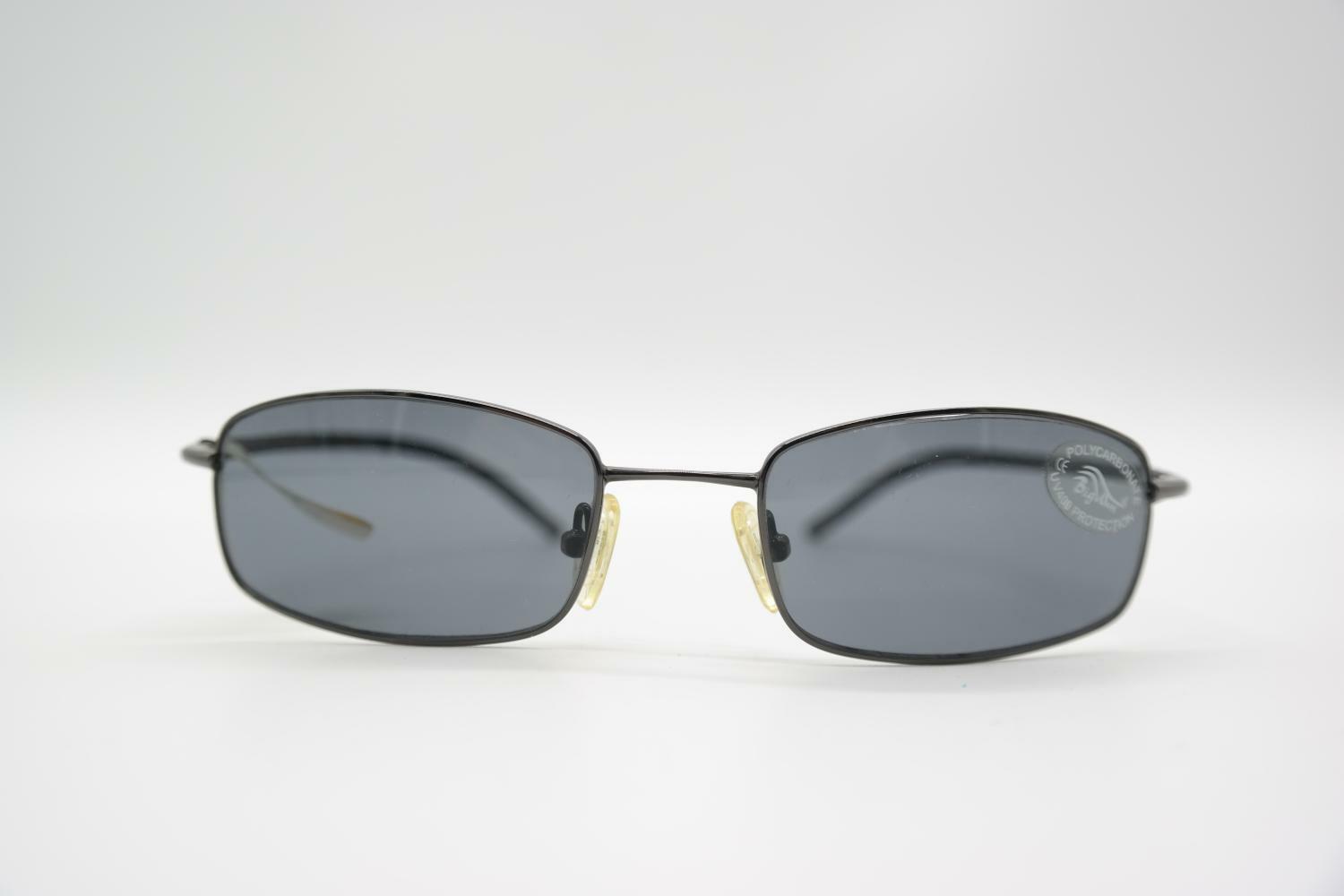 KEEN Vintage Big Wave 7142 Metallico Nero Quadrato Occhiali Da Sole NOS