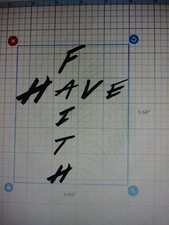 Have faith cross Christian car decal window sticker