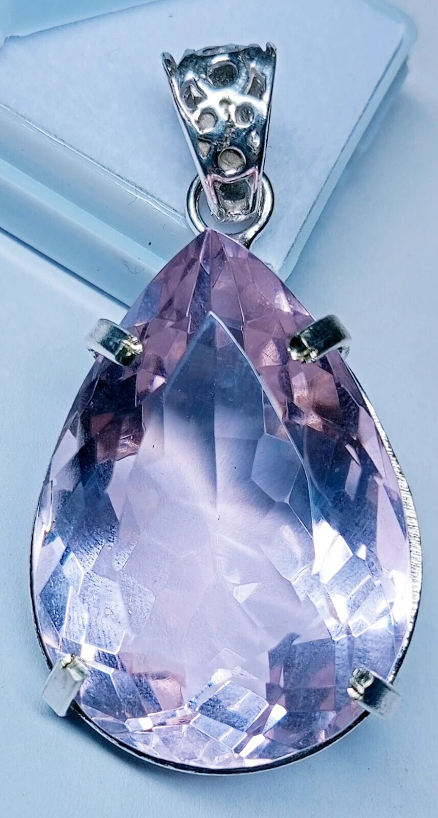 Pink Topaz Pear Cut Loose Gemstone 91-92 Ct Natural EGL Certified for Necklace