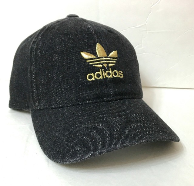 black and gold adidas hat