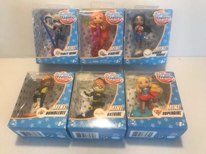 DC Super Hero Girls Mini Action Figure Collectibles 3” Set 6 Harley Quinn /& More