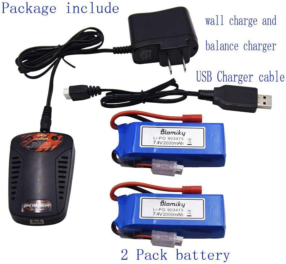2x USB-Ladekabel Für 7,4V LiPo Akkus – Mit XH-3P Stecker, Für RC Autos, Boote, Trucks