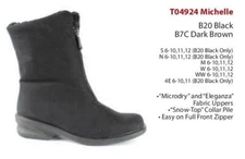 New Women's TOE WARMERS MICHELLE mid zip boot MADE IN CANADA