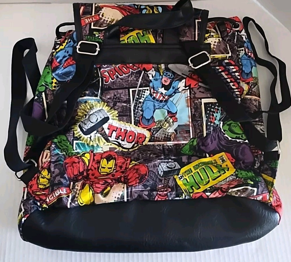 Marvel Comic Book Backpack Drawstring Rucksack Av… - image 3