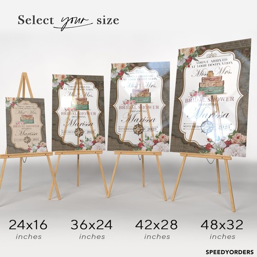 Travel Themed Bridal Shower Poster, Bachelorette Decorations, Bridal Shower P... - Picture 4 of 7