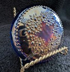 Fenton Orange Tree Blue Powder Box   c.1911                                  (A) — photo 10