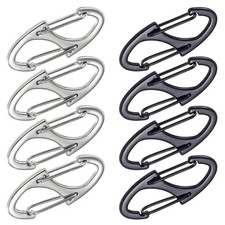 10Pcs S Shape Zipper Clips Anti Theft Zipper Locks Dual Opening Bag Backpack