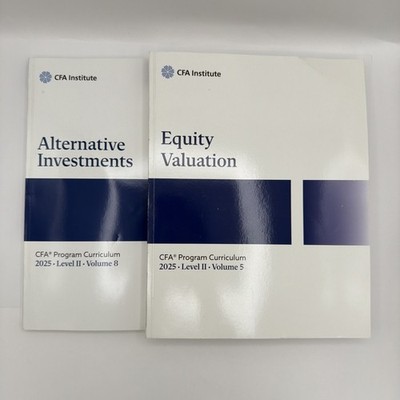 2025 CFA Program Curriculum Level II Volume 5 & 8 Book