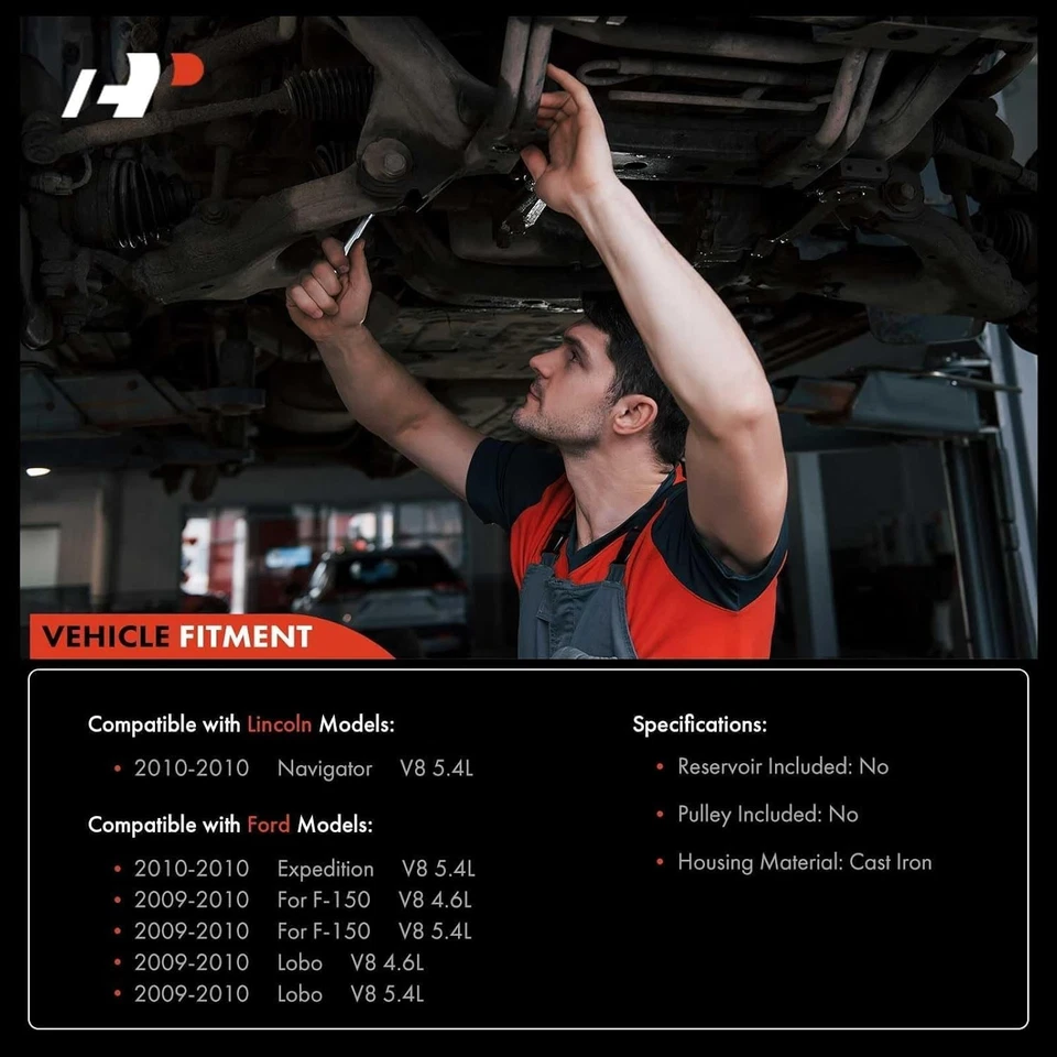 A-Premium Power Steering Pump Compatible with Ford F-150 F150 2009-2010,...  - Image 2 of 4