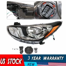 For 2012-2014 Hyundai Accent Sedan Halogen Headlight Left Driver Side Headlamp