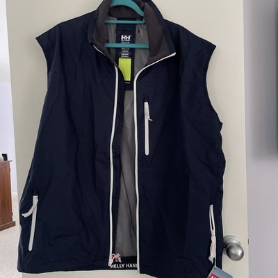 NWT Helly Hansen Crew Vest - Navy - 3XL - Sailing Soft Shell Gilet FREE SHIPPING