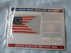 WILLABEE & WARD HISTORIC BATTLE FLAGS OF THE CIVIL WAR 1ST MAINE ARTILLERY PAGE