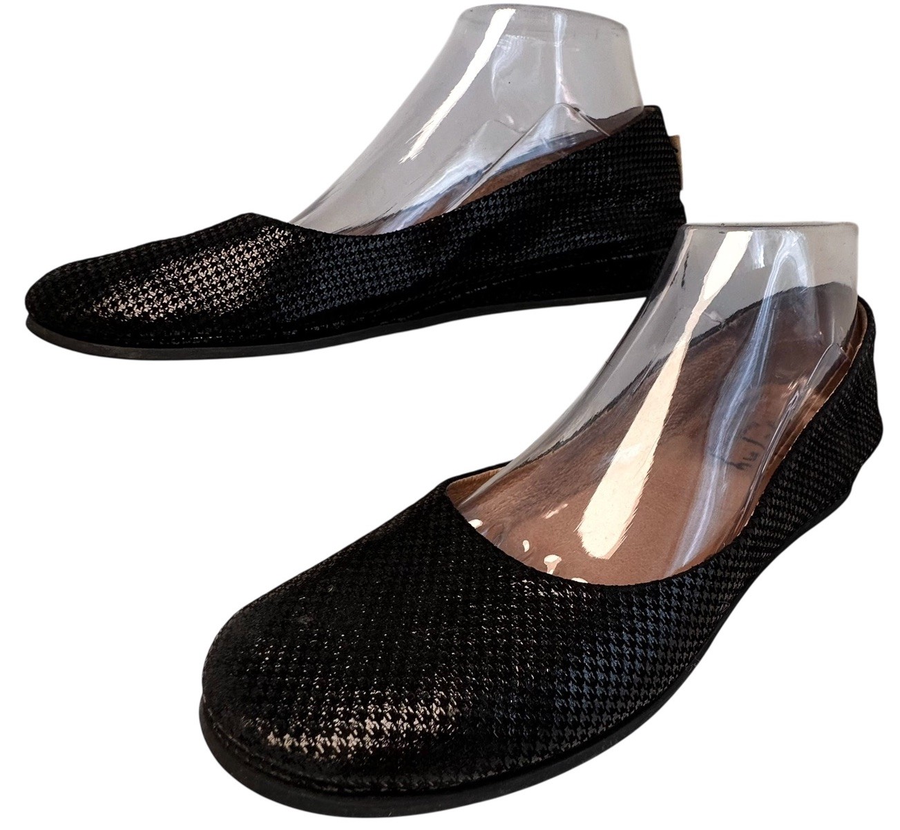 SAOLA Ballerine ballerine suola francese fs ny Zeppa nere serpente stampa animalier pelle minimalista