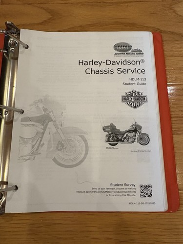 Harley Motorcycle Mechanics Institute student text book manual guide Chassis Ser - Picture 5 of 11