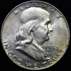 1954-D 50C  Franklin Half Dollar UNCIRCULATED #H27