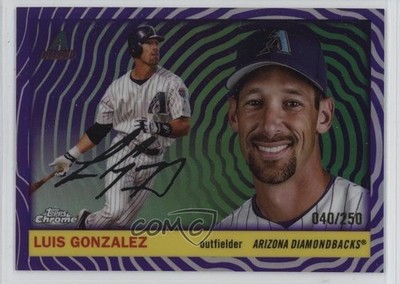 2025 Chrome Platinum Anniversary Vibrations Refractor 40/250 Luis Gonzalez 19n6