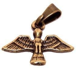 Dove - Holy Spirit medal - Bronze (1.7x1.2cm-0.67x0.47'')
