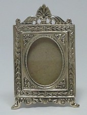 Vintage Solid Sterling Silver Miniature Photo Frame (2” x 1 ¼”)– Hallmarked 1992
